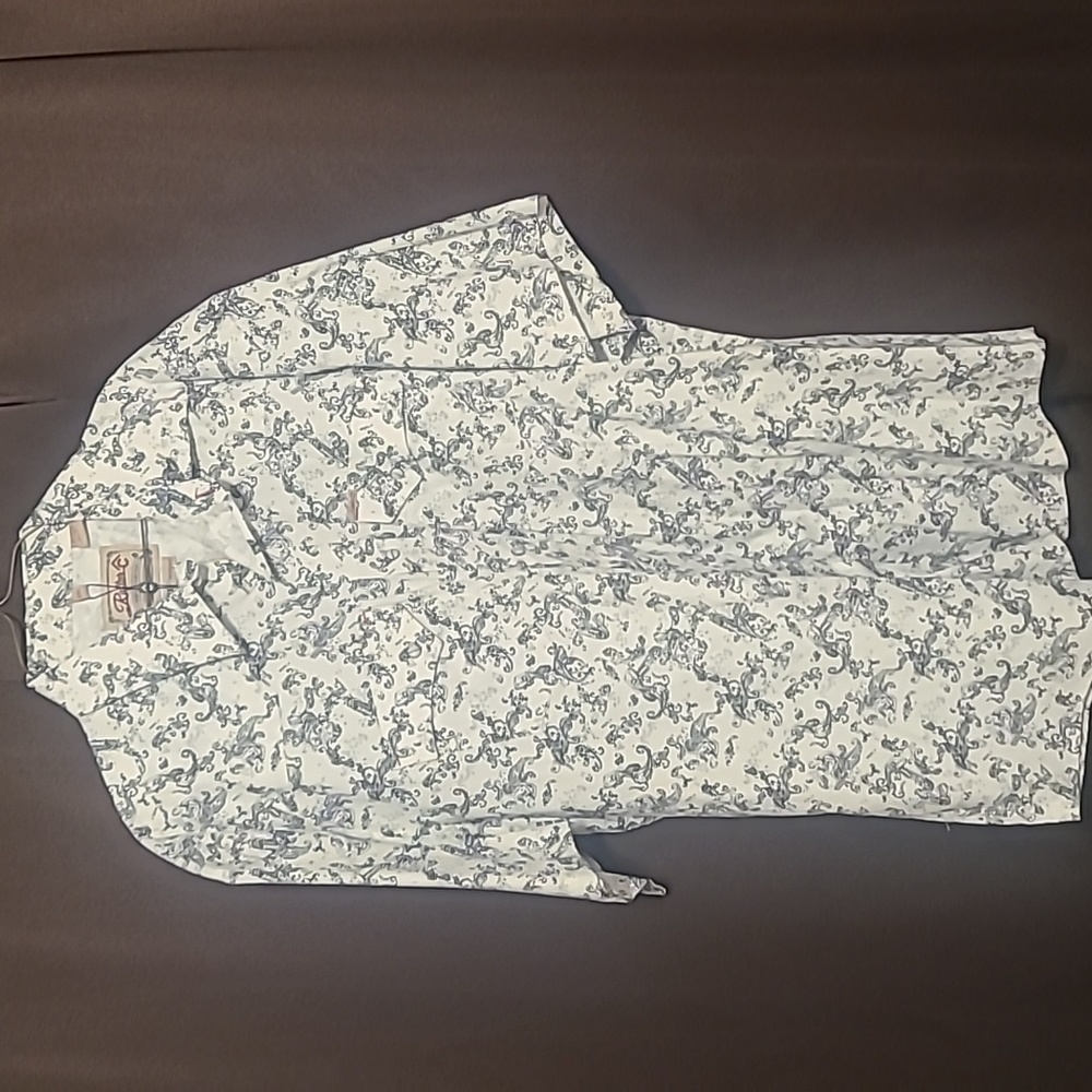 Short Sleeve Paisley Rafter C Pro Flex Pearl Snap